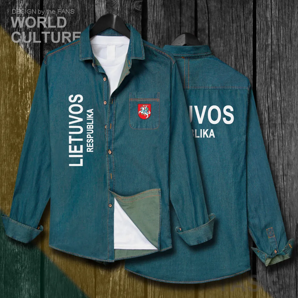 Lithuania Lithuanian LTU Lietuva Lietuvos Tops Men Clothes Autumn Cotton Turn-down Collar Jeans Shirt Long Sleeve Cowboy Coat 20
Lithuania Lithuanian LTU Lietuva Lietuvos Tops Men Clothes Autumn Cotton Turn-down Collar Jeans Shirt Long Sleeve Cowboy Coat 20