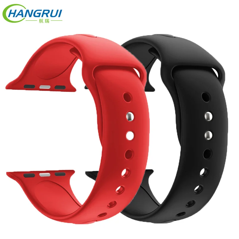 Hangrui Silicone Strap for Apple Watch Band 42mm 38mm Bracelet Wristbands Straps for Iwatch Series 3/2/1 men women SmartWatch
Hangrui Silicone Strap for Apple Watch Band 42mm 38mm Bracelet Wristbands Straps for Iwatch Series 3/2/1 men women SmartWatch