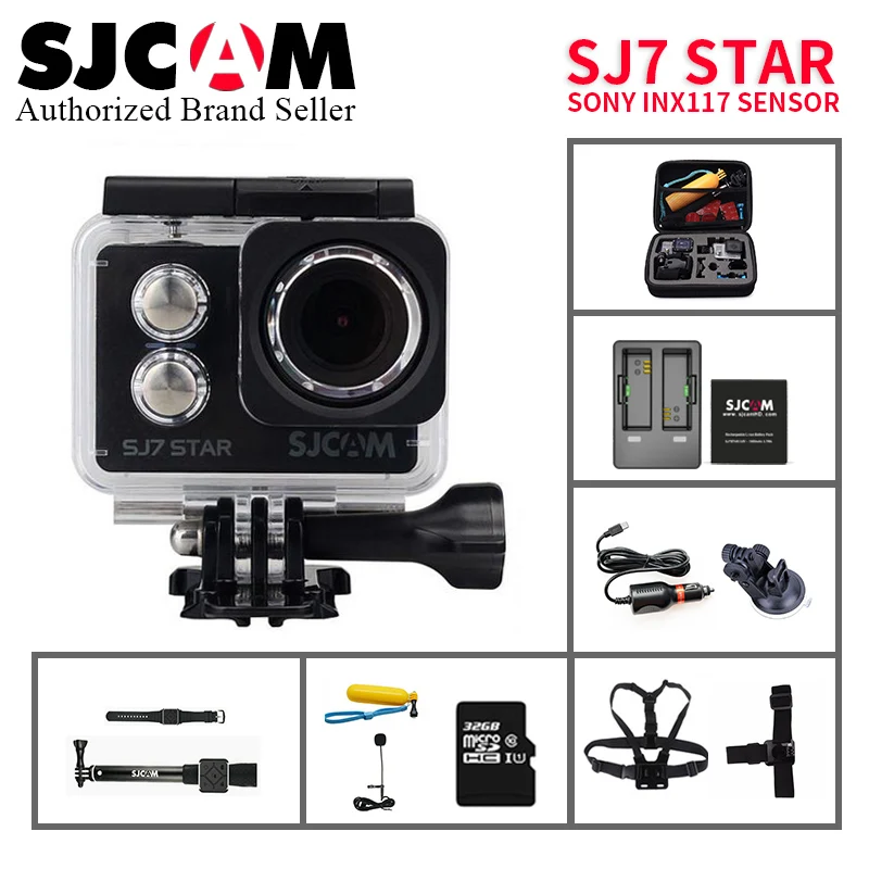 

Original SJCAM SJ7 Star Action Camera Ultra HD 4K yi WiFi Sports DV Ambarella A12S75 2.0" Touch Screen Waterproof Remote SJ Cam
