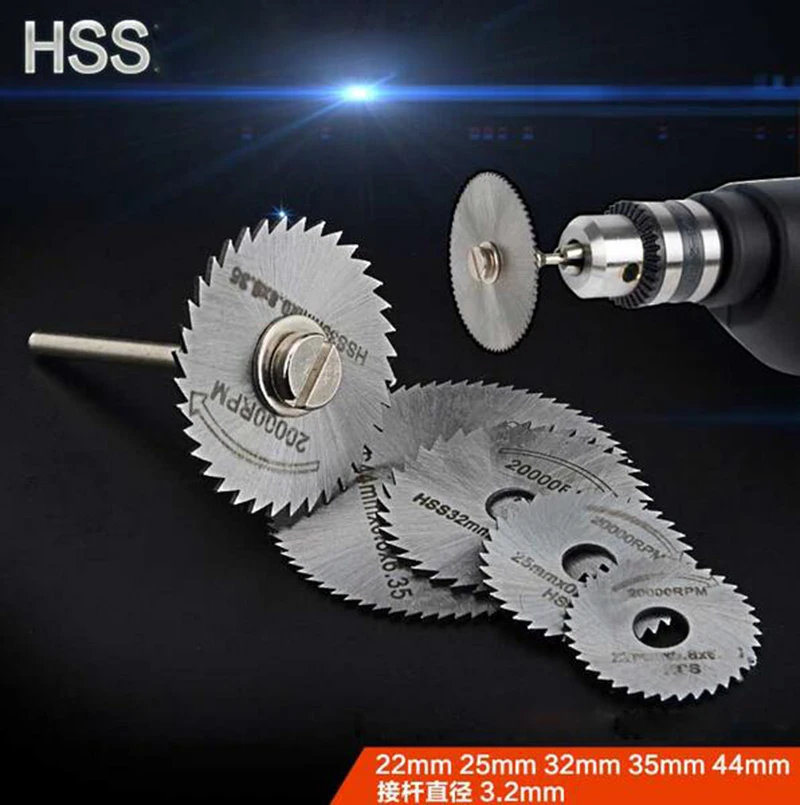 Mini Drill Chuck 6pcs HSS Saw Blade for Electric Grinding Cutting Woodworking Tools Free Shipping
Mini Drill Chuck 6pcs HSS Saw Blade for Electric Grinding Cutting Woodworking Tools Free Shipping