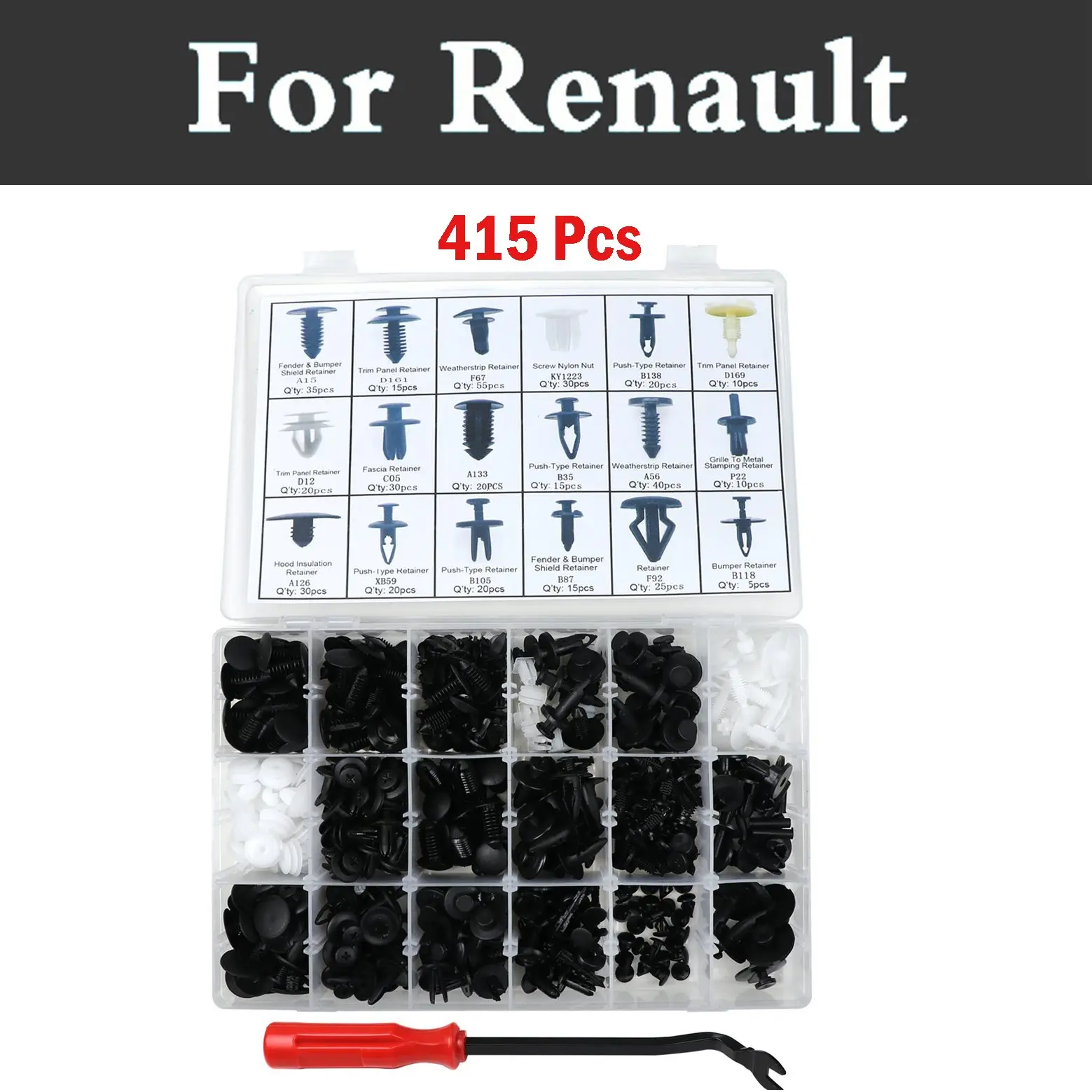 415pcs New Clip Removal Tool Panel Clip Retainer Fastener Rivets For Hyundai Getz Grandeur I10 I20 I30 I40 Maxcruz Veracruz Xg
415pcs New Clip Removal Tool Panel Clip Retainer Fastener Rivets For Hyundai Getz Grandeur I10 I20 I30 I40 Maxcruz Veracruz Xg