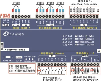4PT100 Temperature 11AI analog input 6DO relay 8DI digital input Industrial Ethernet IO module
4PT100 Temperature 11AI analog input 6DO relay 8DI digital input Industrial Ethernet IO module