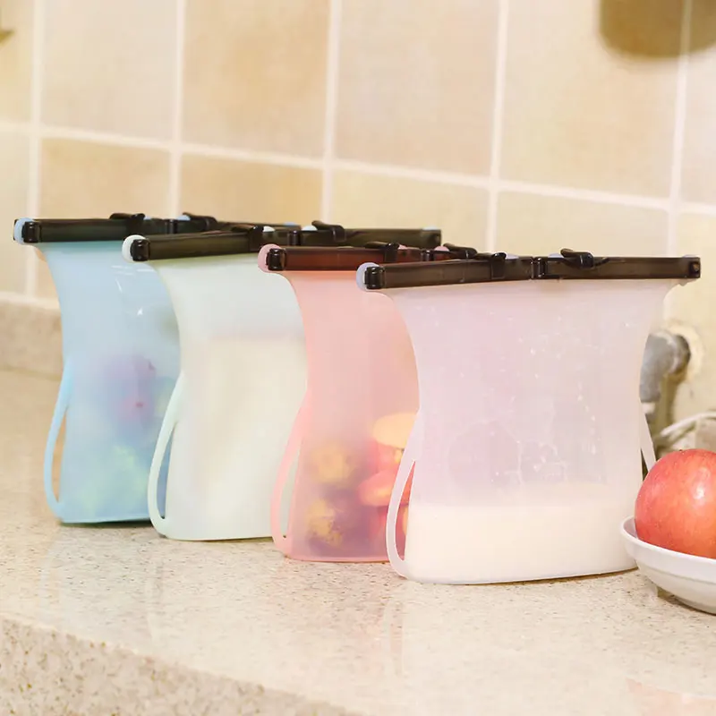 Multifunction Silicone Vegetable Fruit Milk Ziplock Food Sealing Leakproof Foldable Storage Bag Reusable Refrigerator Fresh Bags
Multifunction Silicone Vegetable Fruit Milk Ziplock Food Sealing Leakproof Foldable Storage Bag Reusable Refrigerator Fresh Bags