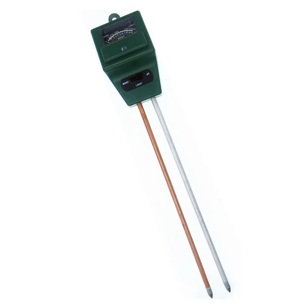 3 in 1 Soil Analysis Tester Gardening Detector Hygrometer Acidity PH Meter Light Detector Measures Moisture
3 in 1 Soil Analysis Tester Gardening Detector Hygrometer Acidity PH Meter Light Detector Measures Moisture