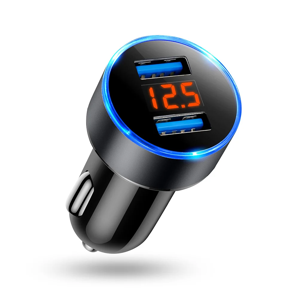 Dual Usb Car Charger 3.1A Car Cigarette Lighter Universal USB Car-Charger with car voltage display For iphone6 7 Sumsung Xiaomi
Dual Usb Car Charger 3.1A Car Cigarette Lighter Universal USB Car-Charger with car voltage display For iphone6 7 Sumsung Xiaomi