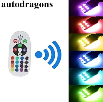 autodragons 1sets T10 W5W 5050 12SMD RGB LED Multi Color Light Car Side Bulbs Remote Control with battery
autodragons 1sets T10 W5W 5050 12SMD RGB LED Multi Color Light Car Side Bulbs Remote Control with battery