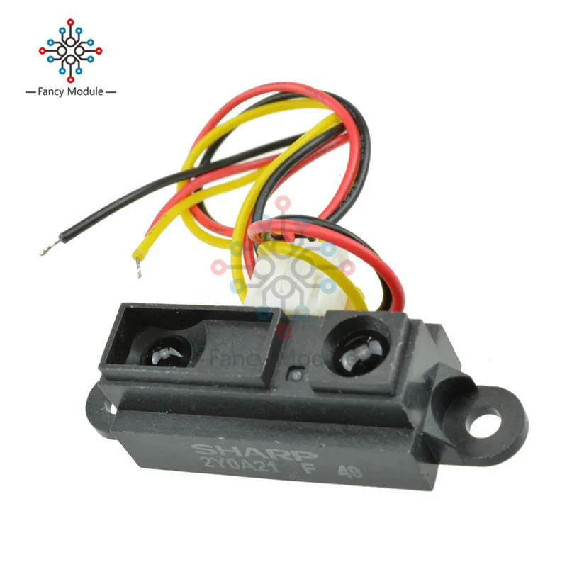 ИК датчик GP2Y0A21YK0F измерительный расстояния от 10 до 80 см с кабелем для Arduino|Детали и
