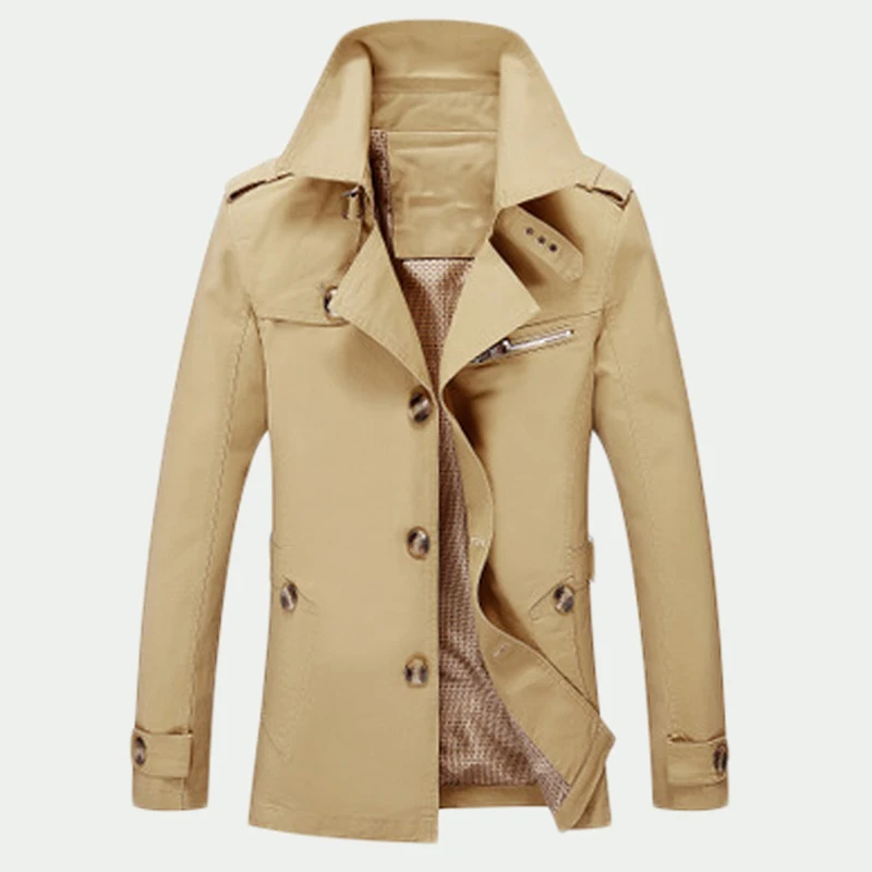 Turn Down Collar Windbreaker Men's Jackets Fashion Overcoat Casual Plus Size Coat New Autumn Outerwear Jacket
Turn Down Collar Windbreaker Men's Jackets Fashion Overcoat Casual Plus Size Coat New Autumn Outerwear Jacket