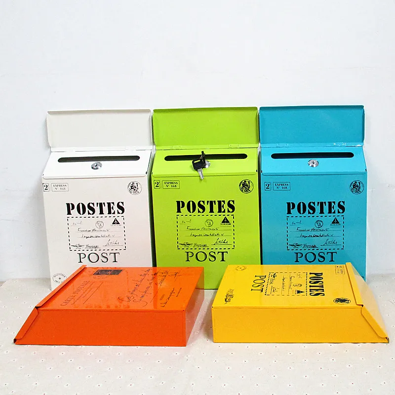 Creative Mailbox Metal Vintage Tin Mail Box Waterproof Post Boxes Bucket Rustic Wrought Iron Mailbox Newspaper Letters With Lock
Creative Mailbox Metal Vintage Tin Mail Box Waterproof Post Boxes Bucket Rustic Wrought Iron Mailbox Newspaper Letters With Lock