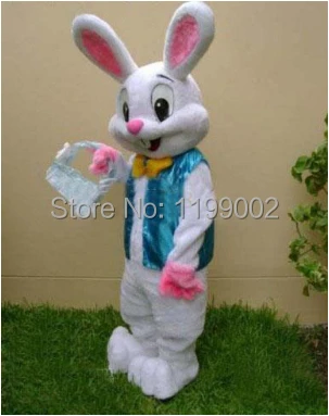 Профессиональный Пасхальный кролик талисман костюм жуков заяц бесплатная