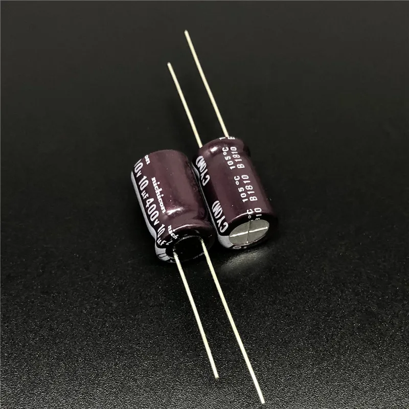 5Pcs/50Pcs 10uF 400V NICHICON CY Series 10x16mm High Ripple Current Long Life 400V10uF Aluminum Electrolytic capacitor
5Pcs/50Pcs 10uF 400V NICHICON CY Series 10x16mm High Ripple Current Long Life 400V10uF Aluminum Electrolytic capacitor
