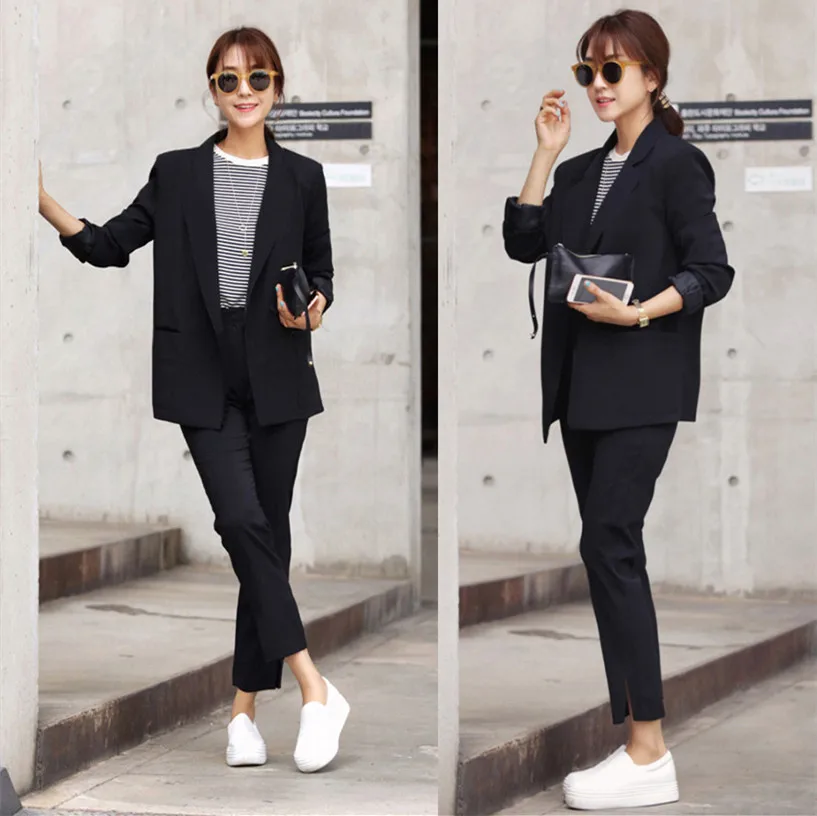 Women's suit female spring and autumn new fashion office ladies OL professional uniform two / piece suit
Women's suit female spring and autumn new fashion office ladies OL professional uniform two / piece suit