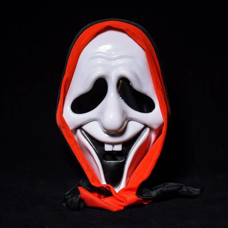 Halloween Horror Grimace Ghost Mask Scary Zombie Emulsion Skin without Hair Costume Party Props Masks Funny party clown mask (2)