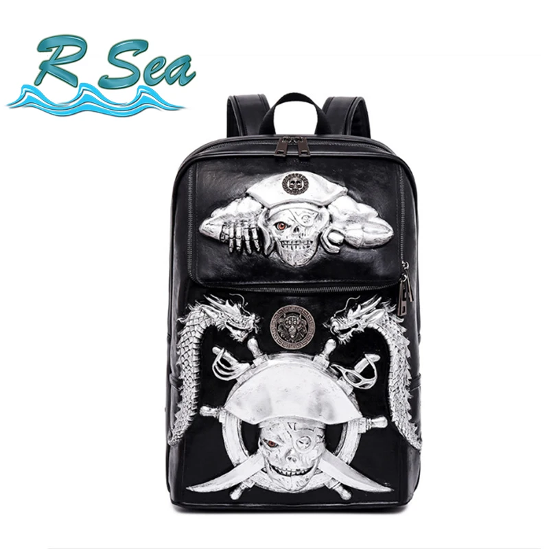 Backpack Men Scary Laptop Backpack Pirate Captain Backpack multi-function Travel Bag 3d Stereo Student Bag Skull Head 
Backpack Men Scary Laptop Backpack Pirate Captain Backpack multi-function Travel Bag 3d Stereo Student Bag Skull Head