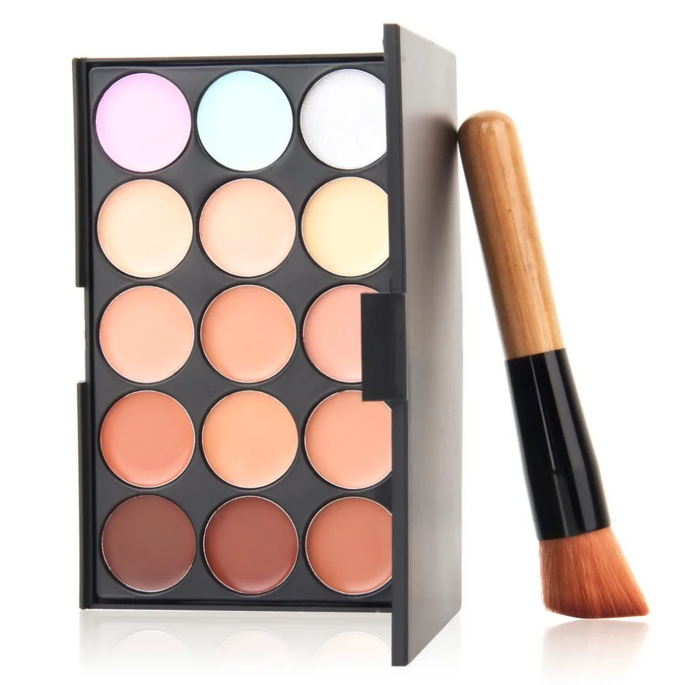 Professional Makeup Set Kit 15 Colors Contour Face Cream Concealer Palette With Foundation Oblique Makeup Brush Cosmetic Tool
Professional Makeup Set Kit 15 Colors Contour Face Cream Concealer Palette With Foundation Oblique Makeup Brush Cosmetic Tool