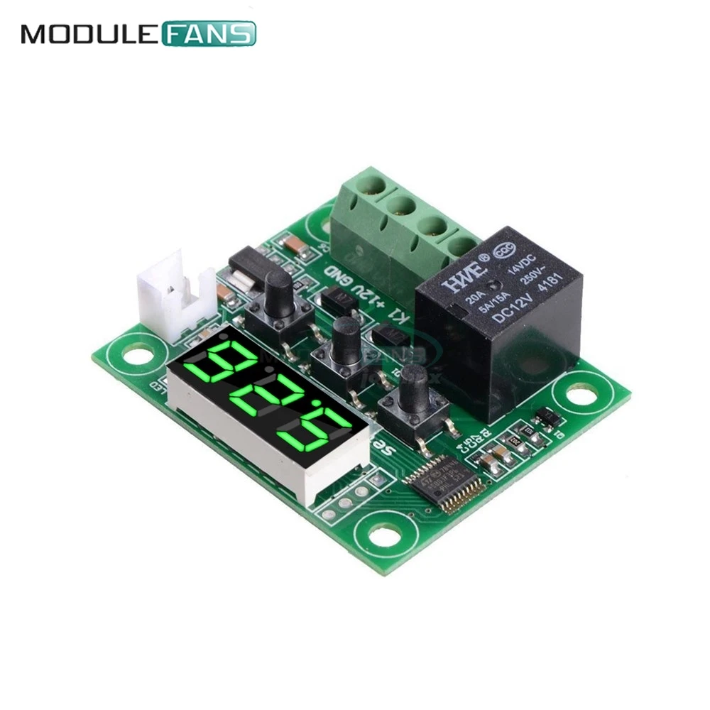 W1209 DC 12V Green LED Digital Thermostat Temperature Control Thermometer Controller Switch Module Waterproof NTC Sensor -50-110
W1209 DC 12V Green LED Digital Thermostat Temperature Control Thermometer Controller Switch Module Waterproof NTC Sensor -50-110