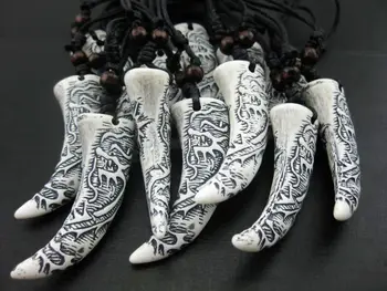 FREE SHIPPING YQTDMY 12 pcs Imitation Yak Bone Tooth Shape Adjustable Wax Cotton Cord Amulet men's&women's Fashion Necklace
FREE SHIPPING YQTDMY 12 pcs Imitation Yak Bone Tooth Shape Adjustable Wax Cotton Cord Amulet men's&women's Fashion Necklace