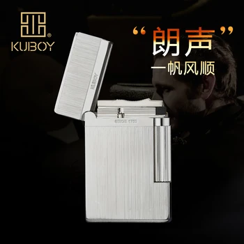 High Quality Brand KUBOY Gas Cigarette Lighter High-end Metal Windproof Lighter Men Smoking Business Gifts Lighters Case-K1-51
High Quality Brand KUBOY Gas Cigarette Lighter High-end Metal Windproof Lighter Men Smoking Business Gifts Lighters Case-K1-51