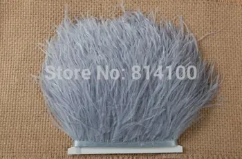 2yards/lot Grey color Ostrich Feather Plumes Fringe trim 10-15cm Boa Stripe for Party Clothing Accessories Craft
2yards/lot Grey color Ostrich Feather Plumes Fringe trim 10-15cm Boa Stripe for Party Clothing Accessories Craft