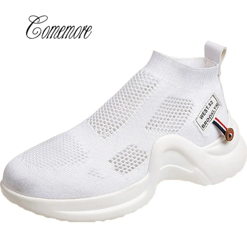 comemore High Top Running Socks Sneakers Women Knit Running Shoes White Women's Sport Shoes Sports Athletic Gym Krasovki
comemore High Top Running Socks Sneakers Women Knit Running Shoes White Women's Sport Shoes Sports Athletic Gym Krasovki