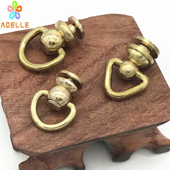 10x Ball post with Triangle Ring D-ring Rotate brass Solid Screw/Nail Rivet/head button stud/chicago screw free shipping 3 Style
10x Ball post with Triangle Ring D-ring Rotate brass Solid Screw/Nail Rivet/head button stud/chicago screw free shipping 3 Style