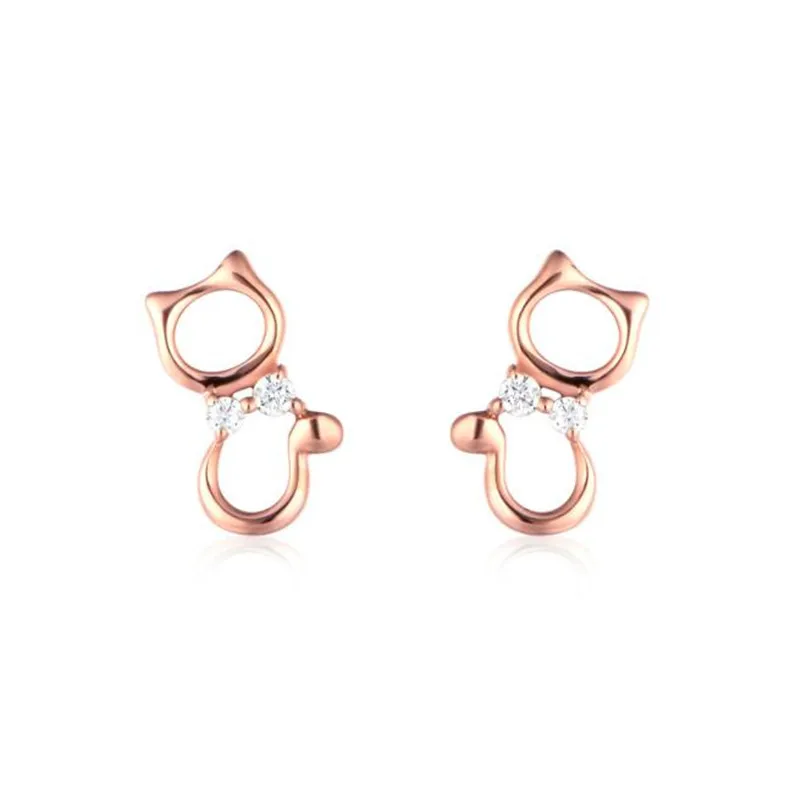 2018 New Arrival 18K Gold Cute brincos Animal Hollow Cat Stud Earring Small Earrings For Women Party Earrings AU750 0.66g
2018 New Arrival 18K Gold Cute brincos Animal Hollow Cat Stud Earring Small Earrings For Women Party Earrings AU750 0.66g