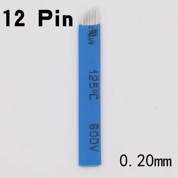 50 PCS Blue 12-Pin Permanent Makeup Manual Eyebrow Tattoo Needles Blade for 3D Embroidery Microblading Tattoo Pen Machine
50 PCS Blue 12-Pin Permanent Makeup Manual Eyebrow Tattoo Needles Blade for 3D Embroidery Microblading Tattoo Pen Machine