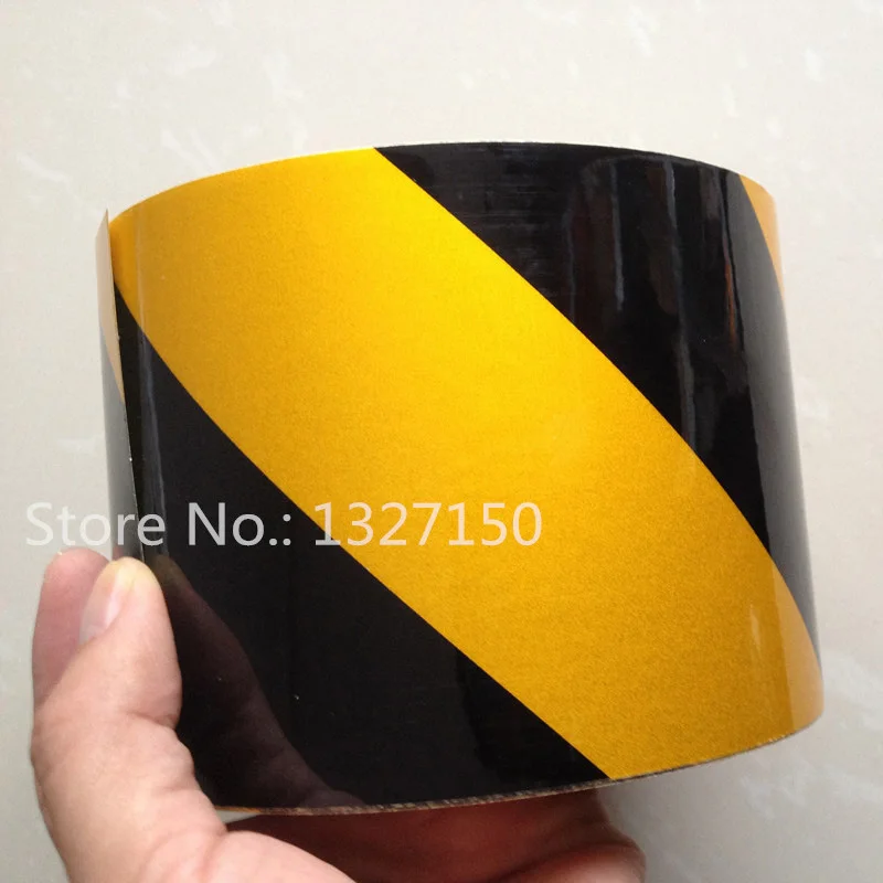 10cm 4" Width Yellow and Black Stripe Safety Warning Reflective Self adhesive Tape Sticker for Road Street Way
10cm 4" Width Yellow and Black Stripe Safety Warning Reflective Self adhesive Tape Sticker for Road Street Way