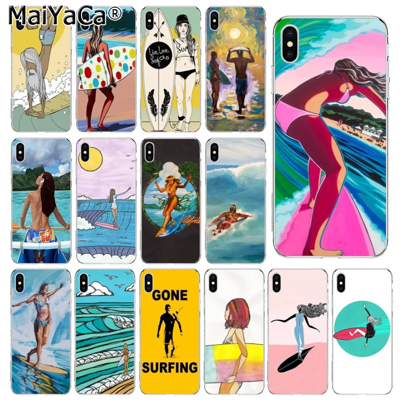 MaiYaCa surfing art surf Girl Soft Rubber Transparent Phone Case Cover for Apple iPhone 5 5S SE 6 6S 7 8 Plus X XS MAX XR Cases
MaiYaCa surfing art surf Girl Soft Rubber Transparent Phone Case Cover for Apple iPhone 5 5S SE 6 6S 7 8 Plus X XS MAX XR Cases