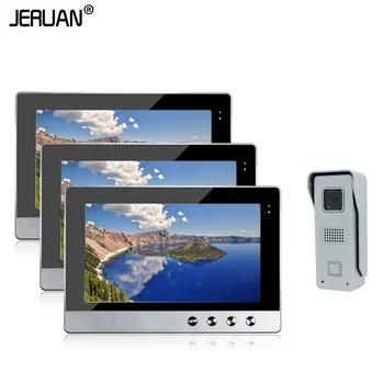 JERUAN Brand New Wired 10 inch LCD TFT Video Intercom Door Phone System + Night Vision Outdoor Camera + 3 Screens Free Shipping
JERUAN Brand New Wired 10 inch LCD TFT Video Intercom Door Phone System + Night Vision Outdoor Camera + 3 Screens Free Shipping