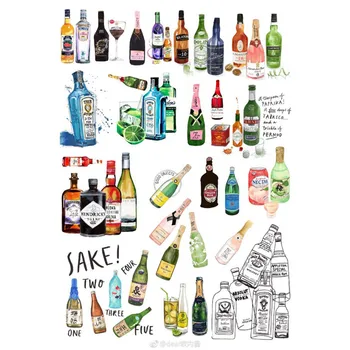 2 PCS Korean Lapices Kawaii Wine Bottle DIY Scrapbook Notebook Paper Stickers Books Planner Sticker School Office Supplies
2 PCS Korean Lapices Kawaii Wine Bottle DIY Scrapbook Notebook Paper Stickers Books Planner Sticker School Office Supplies
