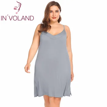 IN'VOLAND Women Slip Sleepwear Dress Plus Size XL-5XL Summer Lounge Strappy Chemise Large Nightgown Dresses Vestidos Oversized
IN'VOLAND Women Slip Sleepwear Dress Plus Size XL-5XL Summer Lounge Strappy Chemise Large Nightgown Dresses Vestidos Oversized