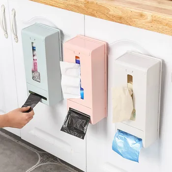 Wall-mounted Plastic Bag Storage Box Multi-purpose Kitchen Bathroom Organization Case Garbage Trash Bags Storage Container
Wall-mounted Plastic Bag Storage Box Multi-purpose Kitchen Bathroom Organization Case Garbage Trash Bags Storage Container