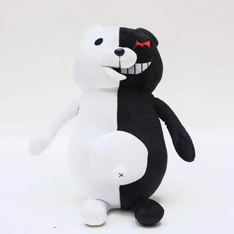Монокума из Супер данганронпа 2 черно белый медведь плюшевая игрушка мягкие