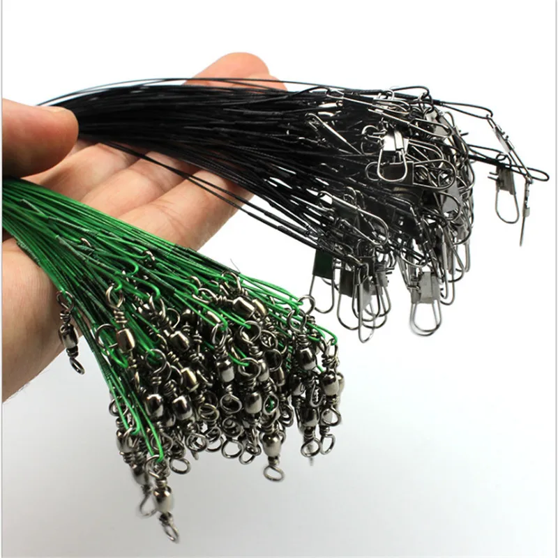 100pcs Fishing Line for Lead Steel Fishing Wire Fishing Cord Rope Fishing Leader Trace the Lines Spinner Shark Expert Leash
100pcs Fishing Line for Lead Steel Fishing Wire Fishing Cord Rope Fishing Leader Trace the Lines Spinner Shark Expert Leash