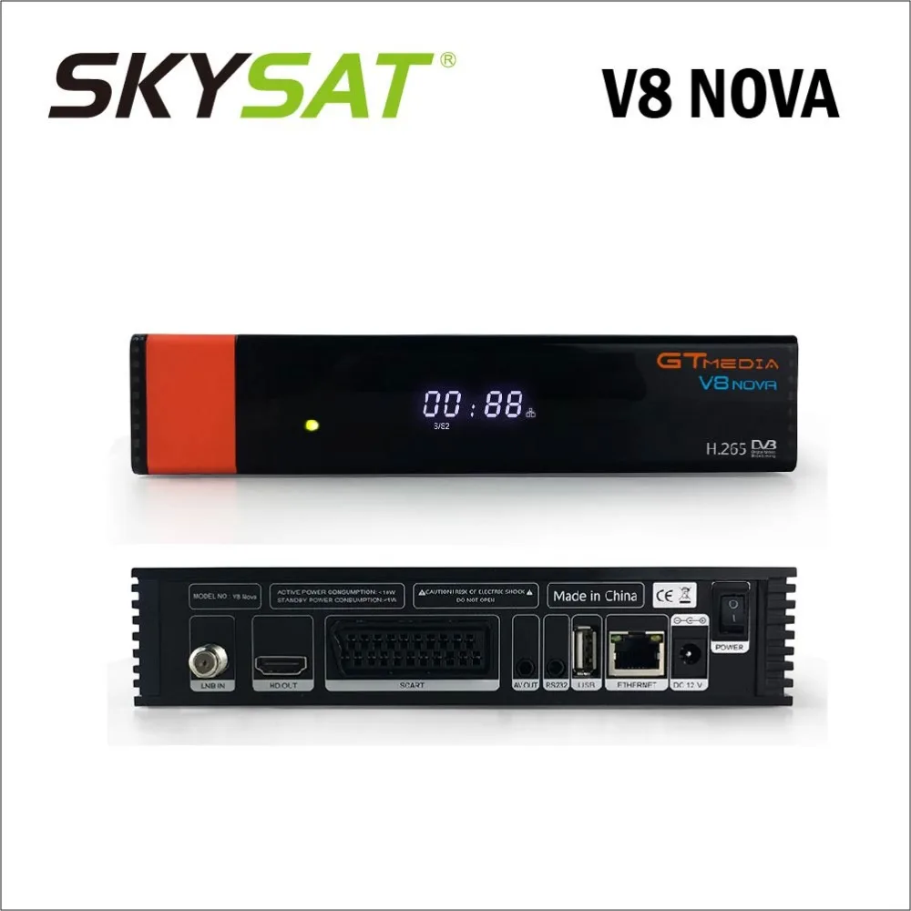 GTMedia V8 Nova H.265 DVB-S2 Receiver with LAN built-in WIFI Powervu Biss CS CCCamd Newcamd IPTV Youtube Free sat V8 Nova
GTMedia V8 Nova H.265 DVB-S2 Receiver with LAN built-in WIFI Powervu Biss CS CCCamd Newcamd IPTV Youtube Free sat V8 Nova