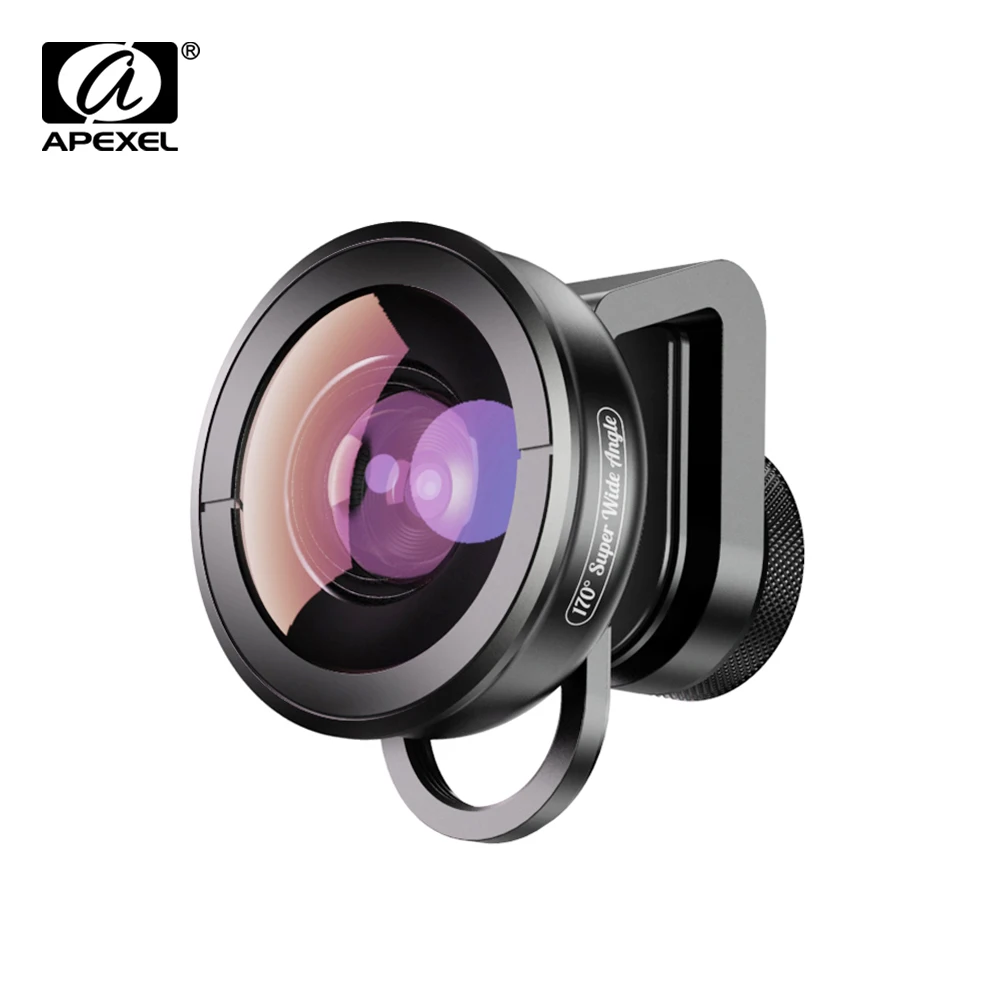 

APEXEL optic phone camera lens 170 degree super wide angle lens fishye lens lente for iPhone x xs max huawei mostsmartphones