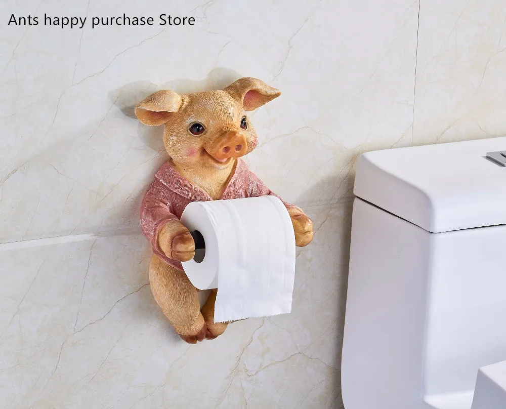 Toilet paper holder Toilet hygiene resin tray Free punch dog pig cat tissue box household paper towel holder reel spool device
Toilet paper holder Toilet hygiene resin tray Free punch dog pig cat tissue box household paper towel holder reel spool device