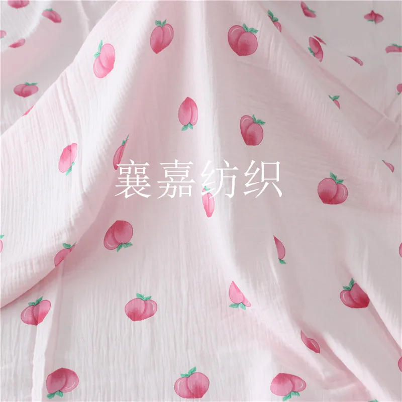 Gauze Fairy Peach Print Children's fabricClothing Fabric Bubble Gauze Pajama Fabric
Gauze Fairy Peach Print Children's fabricClothing Fabric Bubble Gauze Pajama Fabric
