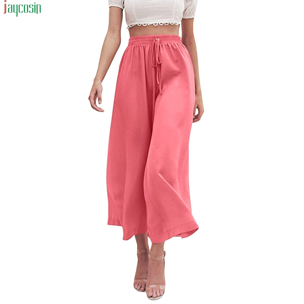 JAYCOSIN Bow Pants Women Summer Soft Chiffon Elastic High Waist Solid Wide Leg Pants for women Loose Long Pants Casual 2019 new
JAYCOSIN Bow Pants Women Summer Soft Chiffon Elastic High Waist Solid Wide Leg Pants for women Loose Long Pants Casual 2019 new