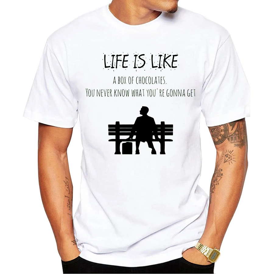 Forrest Gump Printed T Shirts Men Short Sleeved O-neck Cool Movie T-Shirt Fashion Tops Spring and Summer Tees O55
Forrest Gump Printed T Shirts Men Short Sleeved O-neck Cool Movie T-Shirt Fashion Tops Spring and Summer Tees O55