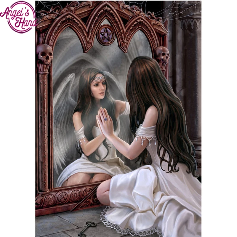 5d diy diamond embroidery mirror dark angel diamond painting Cross Stitch full square Rhinestone mosaic home decoration
5d diy diamond embroidery mirror dark angel diamond painting Cross Stitch full square Rhinestone mosaic home decoration