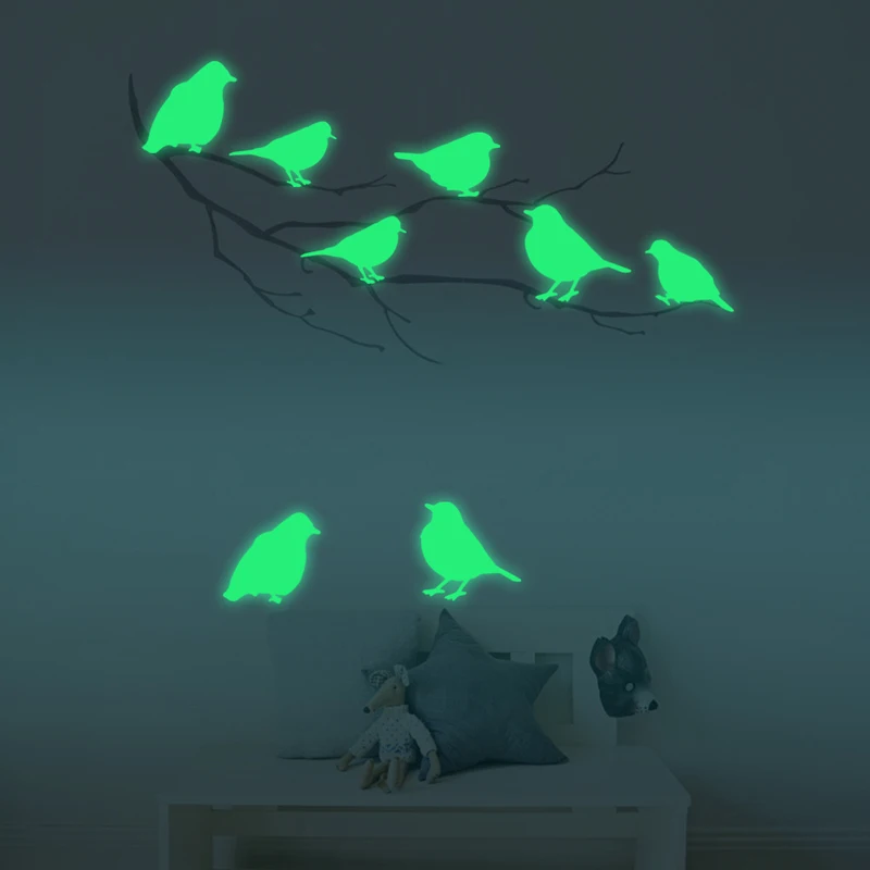 9pcs Luminous Bird Design Stickers On The wall Home Decoration,Glow In The Dark DIY Creative decals decor HSP-3014
9pcs Luminous Bird Design Stickers On The wall Home Decoration,Glow In The Dark DIY Creative decals decor HSP-3014