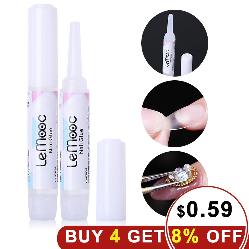 LEMOOC 1/3/5/10 Pcs 2g Fast Drying Nail Adhesive Glue for Acrylic False Tips 3D Nail Art Decorations DIY Nail Care Tools
LEMOOC 1/3/5/10 Pcs 2g Fast Drying Nail Adhesive Glue for Acrylic False Tips 3D Nail Art Decorations DIY Nail Care Tools