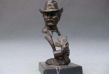 song voge gem S0801 Western Art Pure Bronze Carved gambling King Man Statue
song voge gem S0801 Western Art Pure Bronze Carved gambling King Man Statue