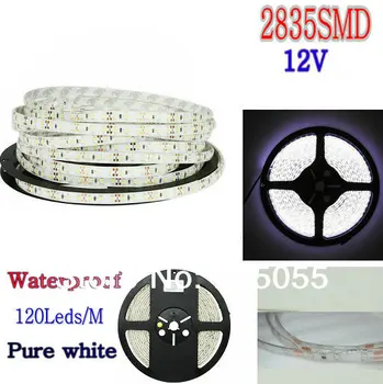 16.4FT 5M 2835SMD 600LEDs Flexible Strip Light Lamp DC12V 120Leds/M Waterproof IP65 -Pure White
16.4FT 5M 2835SMD 600LEDs Flexible Strip Light Lamp DC12V 120Leds/M Waterproof IP65 -Pure White