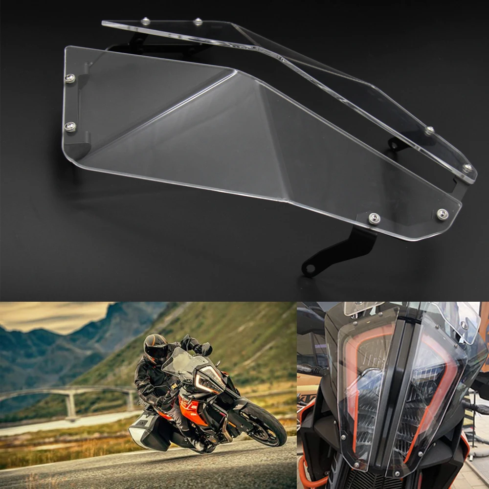 New Front Motorcycle Transparent Headlight Guard Headlight Protector Cover Lens For KTM 1290 Super Adventure R/S 2017-2018
New Front Motorcycle Transparent Headlight Guard Headlight Protector Cover Lens For KTM 1290 Super Adventure R/S 2017-2018