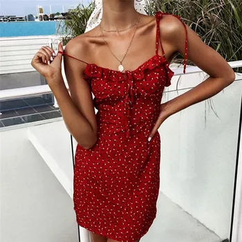 Women Boho Floral Short Mini Dress Red Party Evening Ruffles Summer Strap Beach Holiday Sun Dress Dresses
Women Boho Floral Short Mini Dress Red Party Evening Ruffles Summer Strap Beach Holiday Sun Dress Dresses