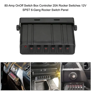 Auto Accessories 80-Amp On/Off Switch Box Controller 20A Rocker Switches box 12V SPST 6-Gang Rocker Switch Panel
Auto Accessories 80-Amp On/Off Switch Box Controller 20A Rocker Switches box 12V SPST 6-Gang Rocker Switch Panel