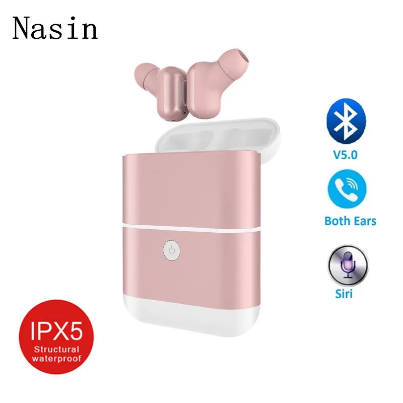 Nasin X2 New TWS Earbuds True Wireless Bluetooth 5.0 Mini headset Stereo Earphone with Microphone Charging Box for iPhone xiaomi
Nasin X2 New TWS Earbuds True Wireless Bluetooth 5.0 Mini headset Stereo Earphone with Microphone Charging Box for iPhone xiaomi